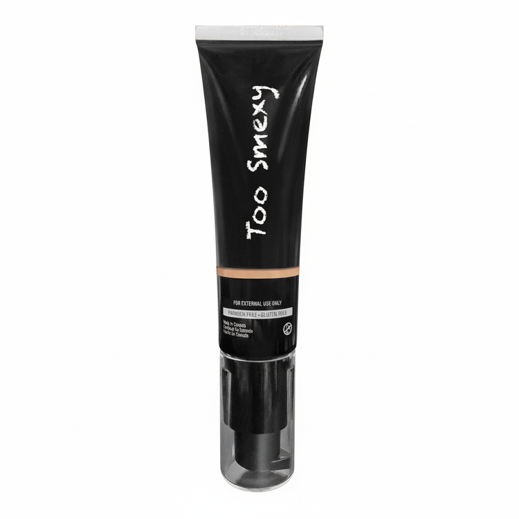 BB Cream with white logo on white background