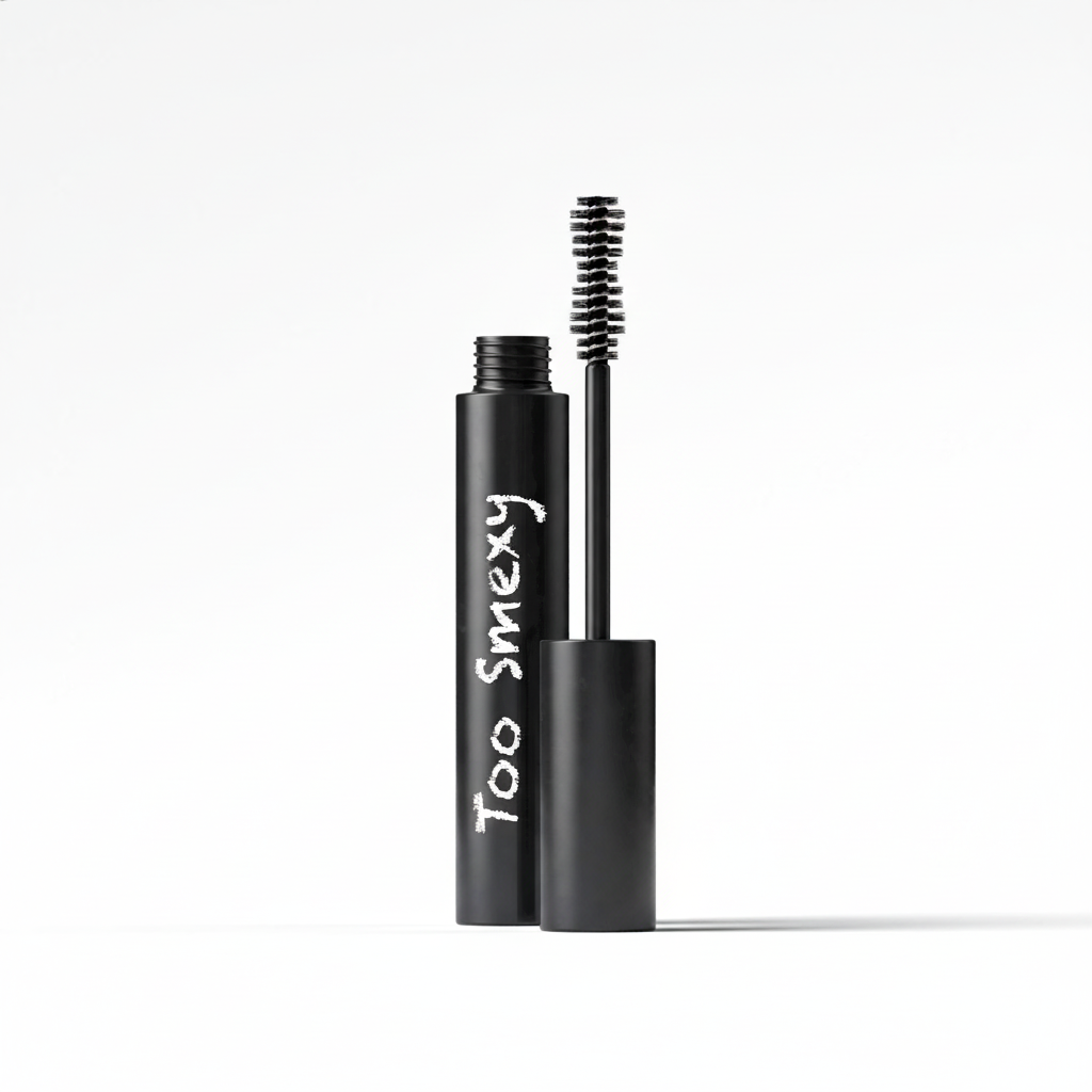 Black Mascara with Too Smexy white logo vertical
