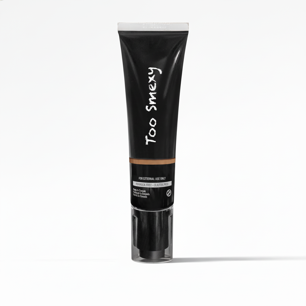 Tan BB Cream back with white logo