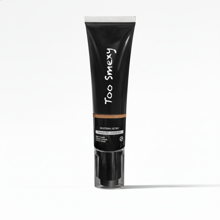 Tan BB Cream back with white logo